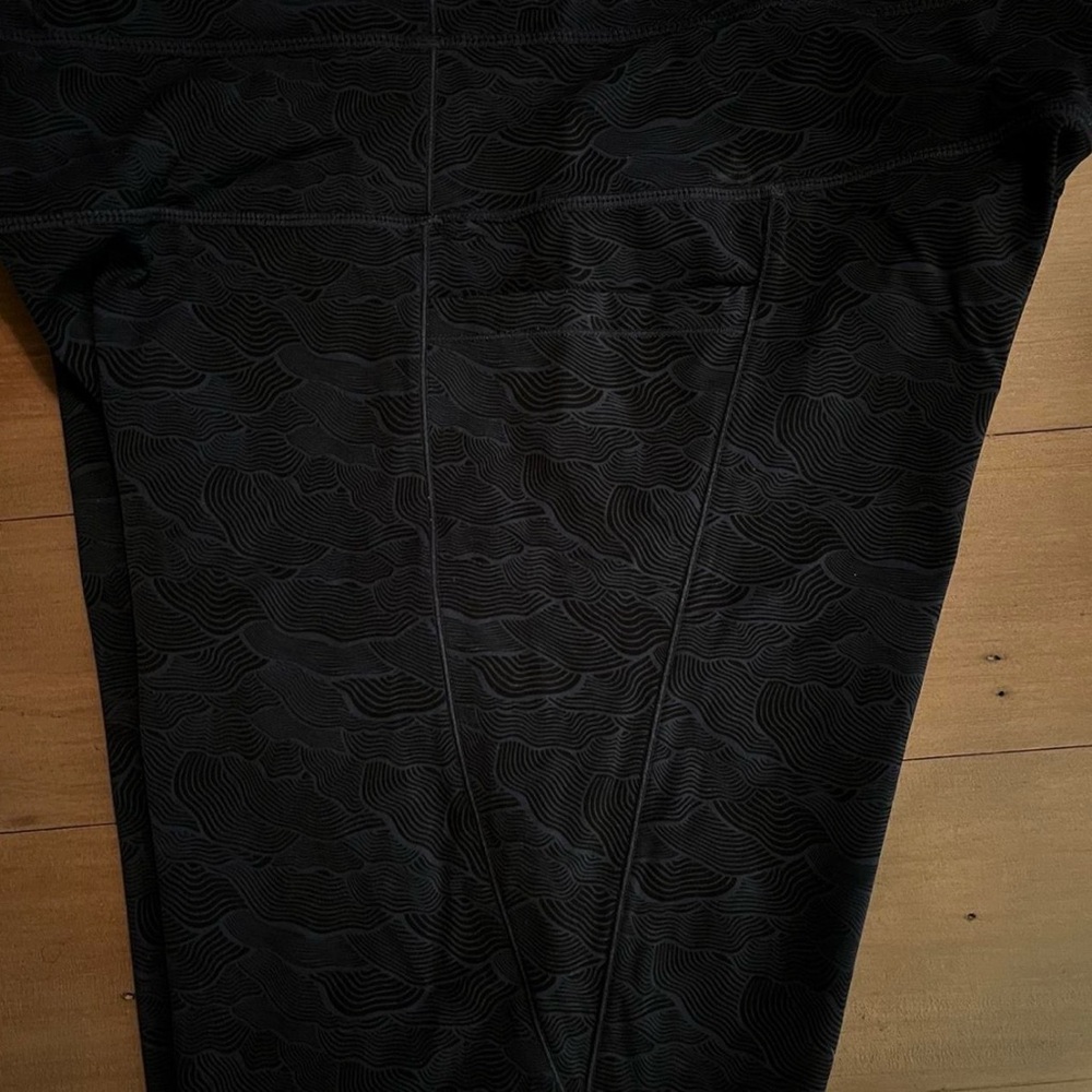 ZYIA Dark Blue Textured Leggings - Picture 7 of 7